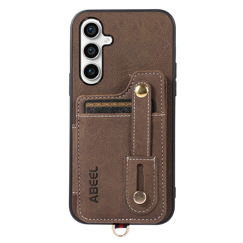 ABEEL Style 01 For Samsung Galaxy S23 FE Litchi Texture PU Leather TPU PC Phone Cover Kickstand Case with Folio Flip Card Slots ABEEL Style 01 For Samsung Galaxy S23 FE Litchi Texture PU Leather TPU PC Phone Cover Kickstand Case with Folio Flip Card Slots